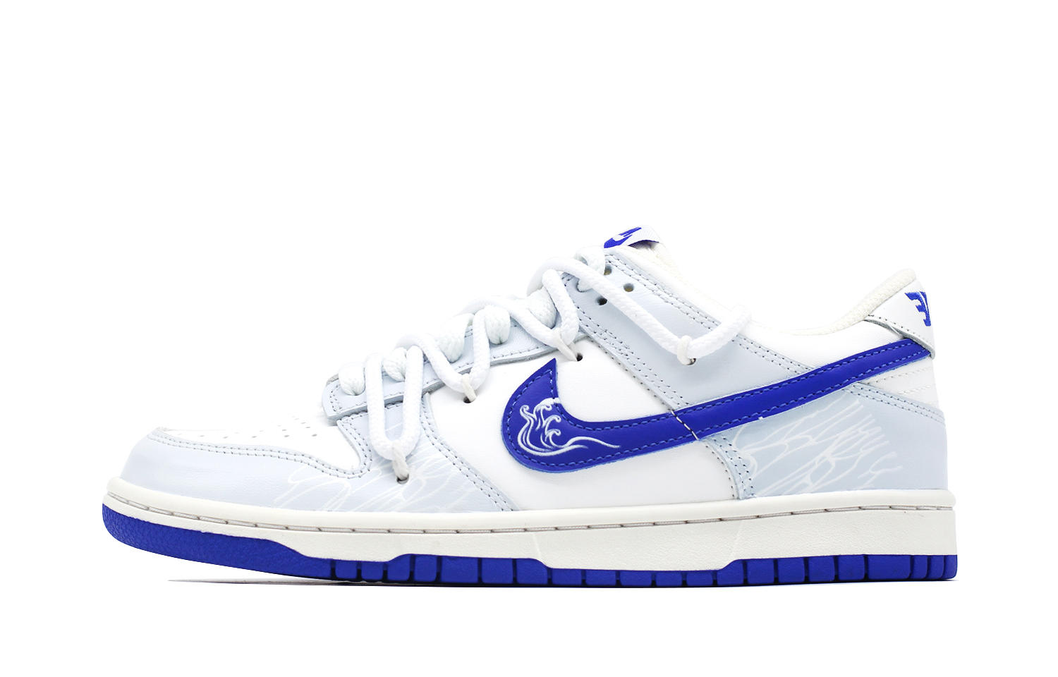 

Кроссовки Nike Dunk Skateboarding Shoes Men Low-top White/blue, синий/белый