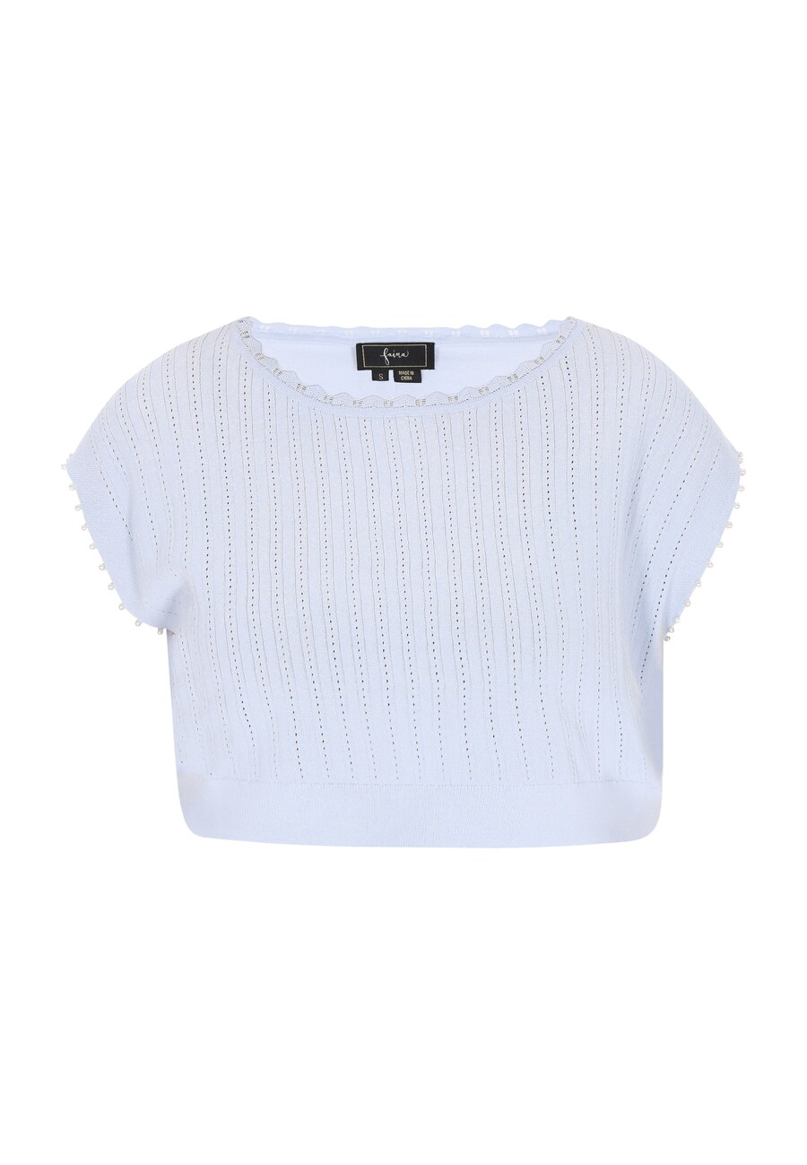 

Вязаный топ faina Fashion Look, светло-голубой