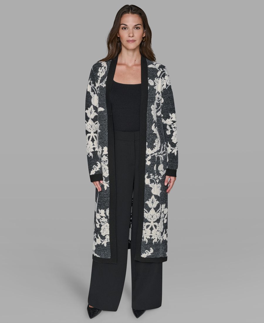 

Женский кардиган с длинными рукавами KARL LAGERFELD PARIS, Black/birch