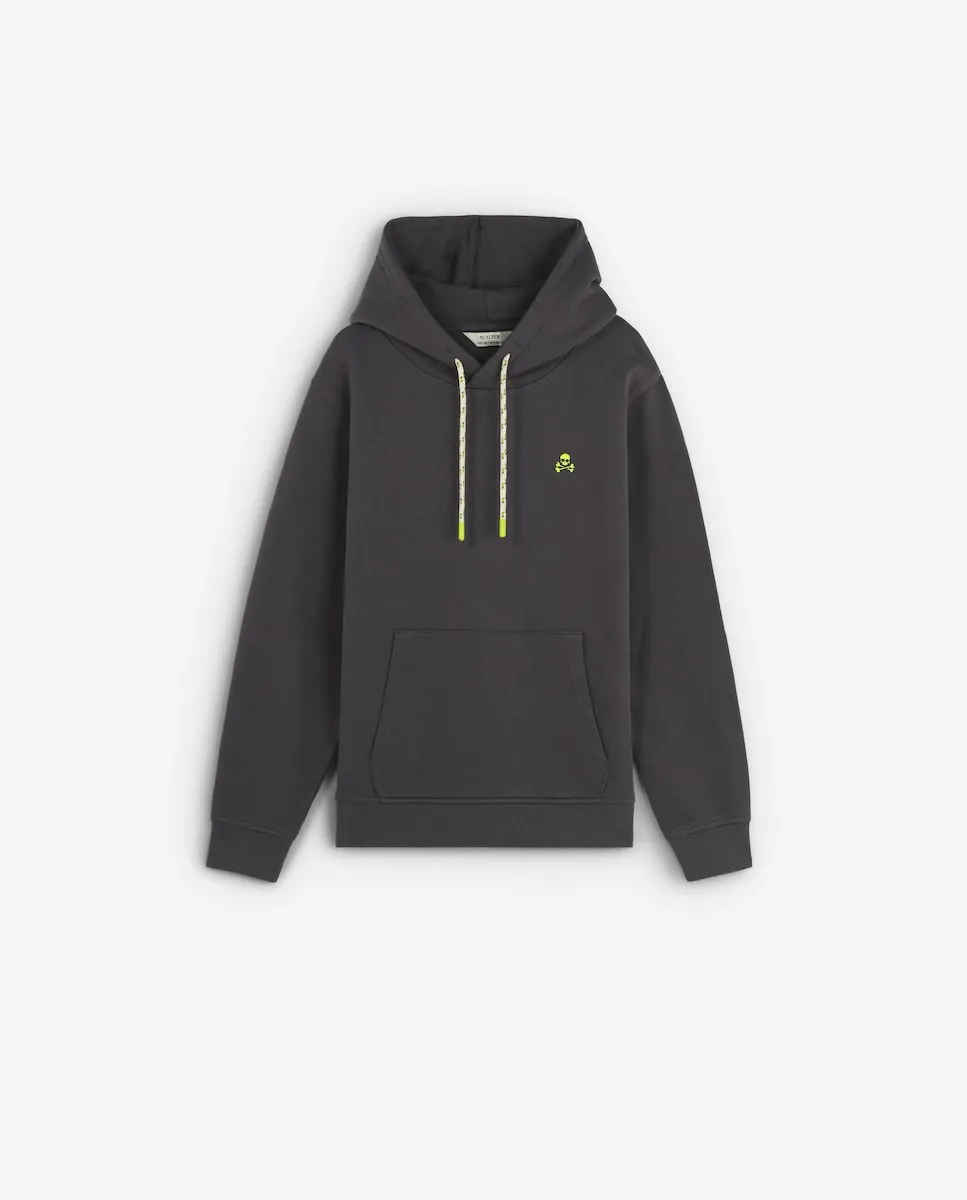 

Детская хлопковая толстовка с капюшоном Scalpers, темно-серый