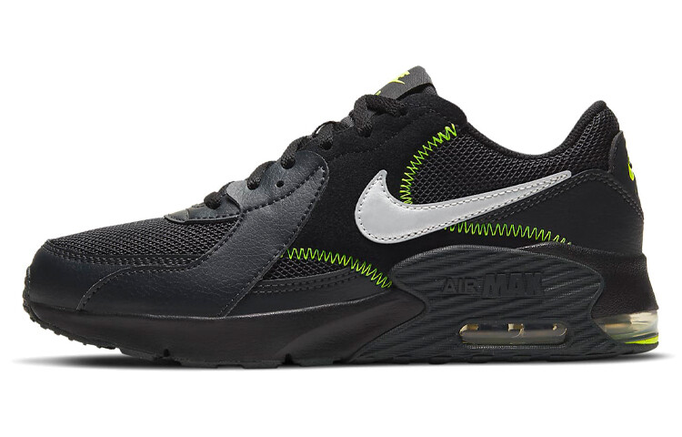 

Кроссовки Air Max Excee женские с низким верхом, черные/зеленые Nike