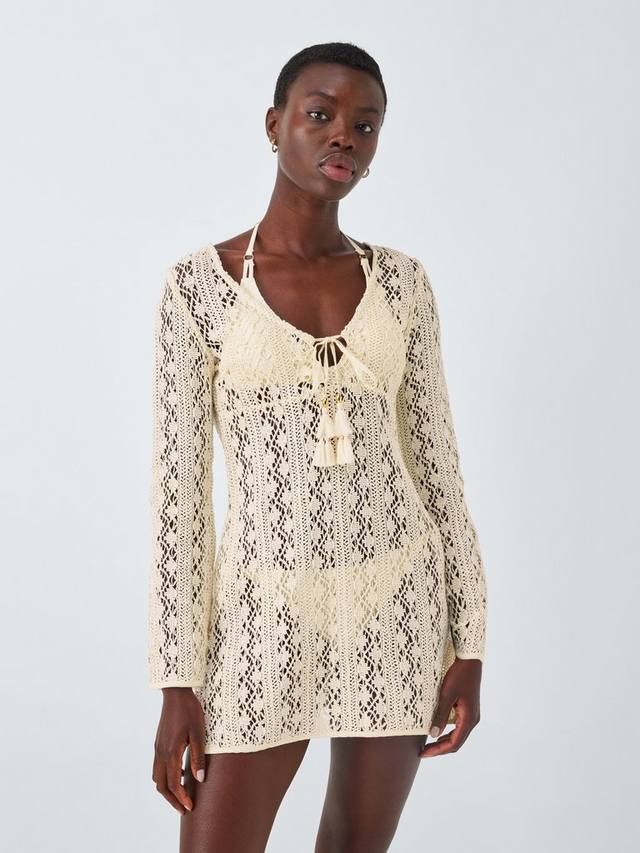 

Пляжное платье Capri с вязаным узором AND/OR, Ivory