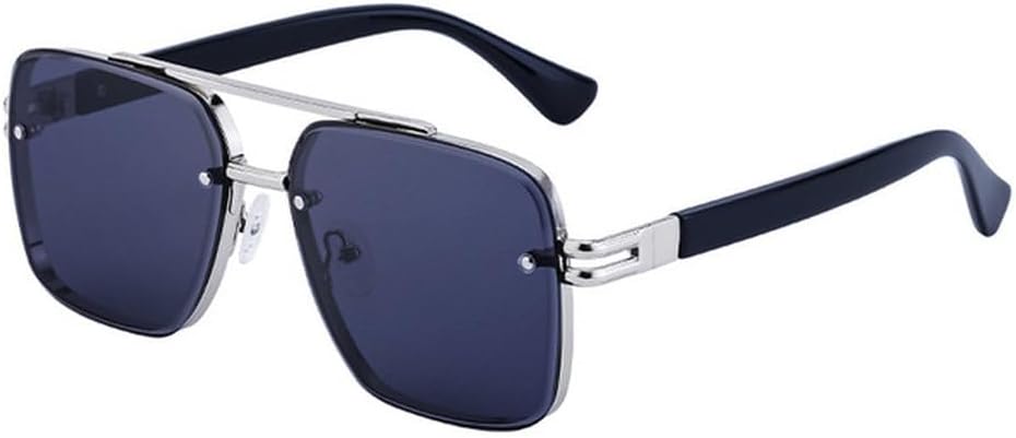 

Мужские солнцезащитные очки с двойными заклепками в стиле ретро, ​​женские солнцезащитные очки с зеркальным покрытием для вождения, модные солнцезащитные очки UV400, SUN2738 Generic, Black