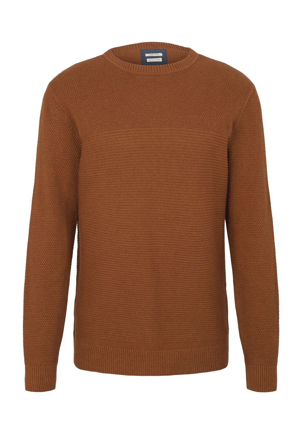 

Свитер вязаный, круглый вырез, мужской TOM TAILOR, цвет Equestrian