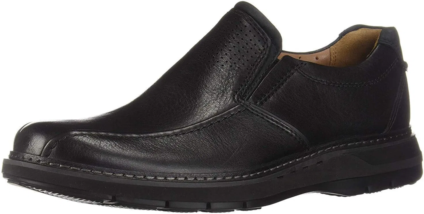 Лоферы Clarks Un Ramble Step, черная кожа