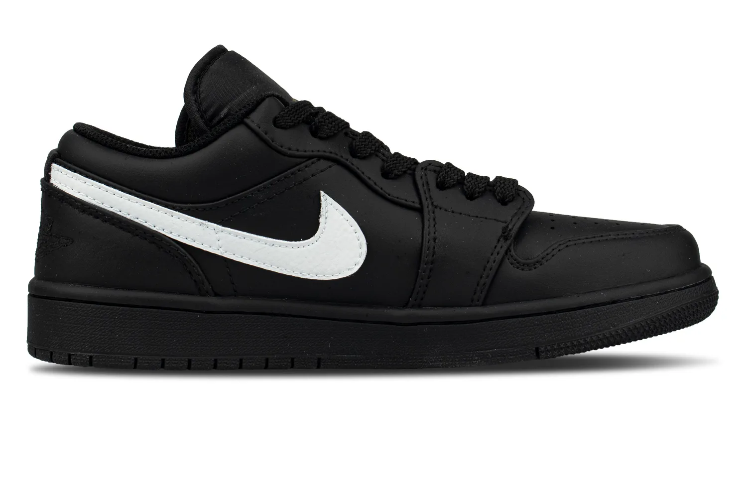 Jordan Air 1 Cow Leather Abrasion Resistant Low top Skateboard Shoes Men's Black — фото 3