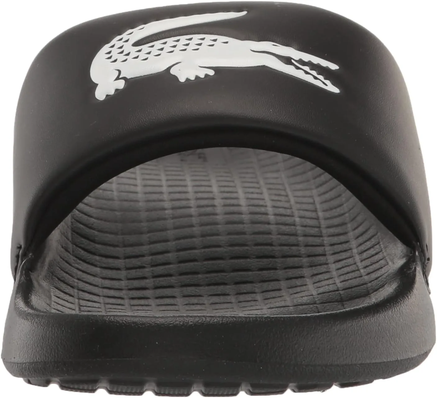 Мужские сандалии Lacoste Serve Slide 1.0, черно-белый — фото 3
