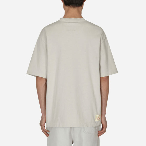 Футболка Air Jordan x Union Crossover Solid Color Breathable Logo Round Neck Short Sleeve US Edition Gray, серый — фото 4
