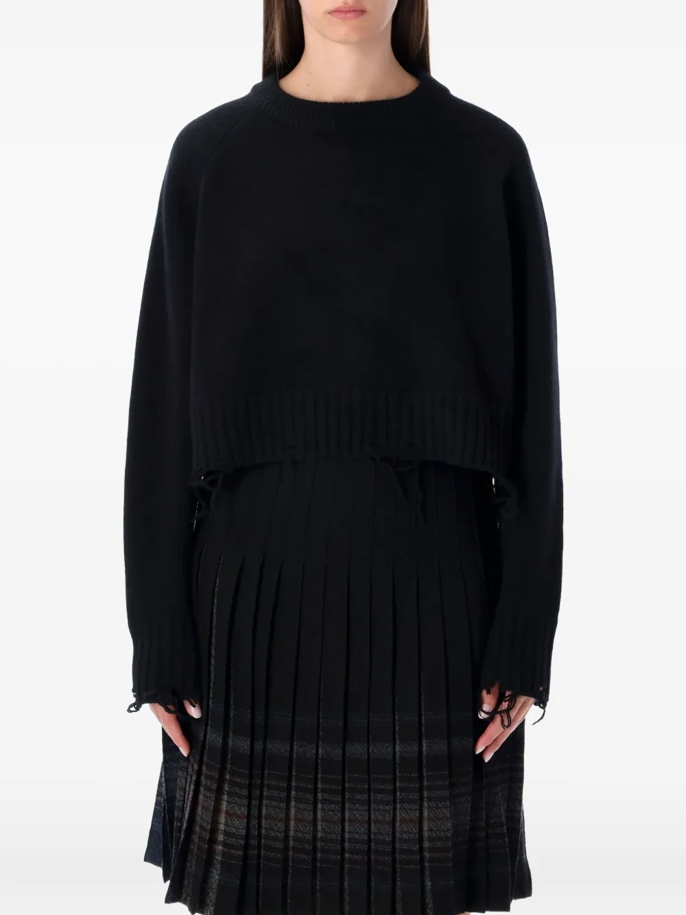 

Свободный свитер Low Classic, черный