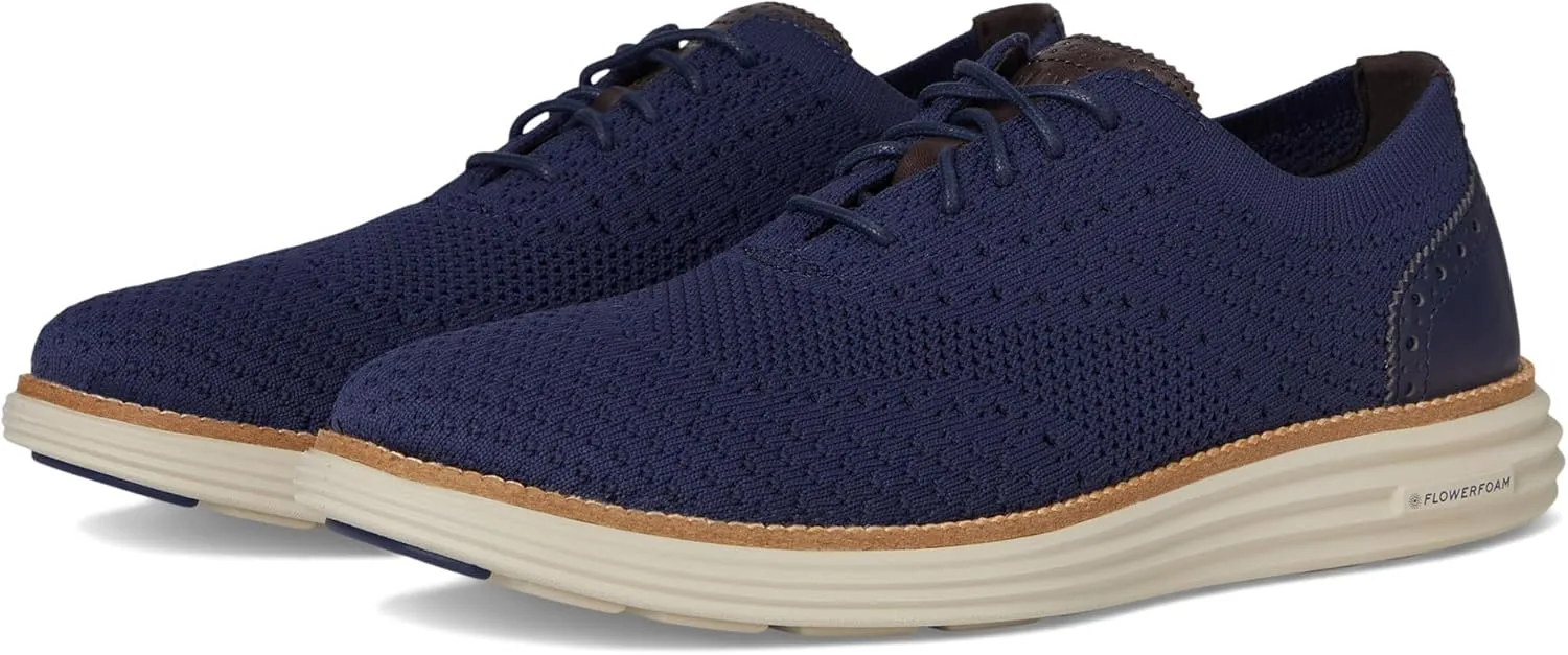 Мужские оксфорды Cole Haan Originalgrand Remastered Stitchlite, темно-синий/шоколадный