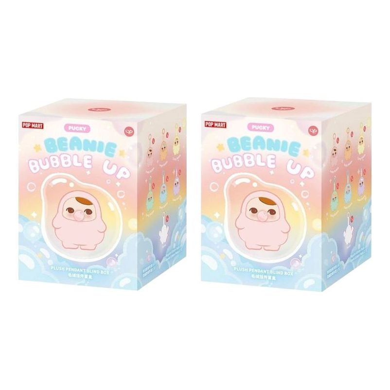 

Шапка Pop Mart Pucky Beanie Bubble Up Plush Pendant Sealed Cases (2 Blind Boxes)