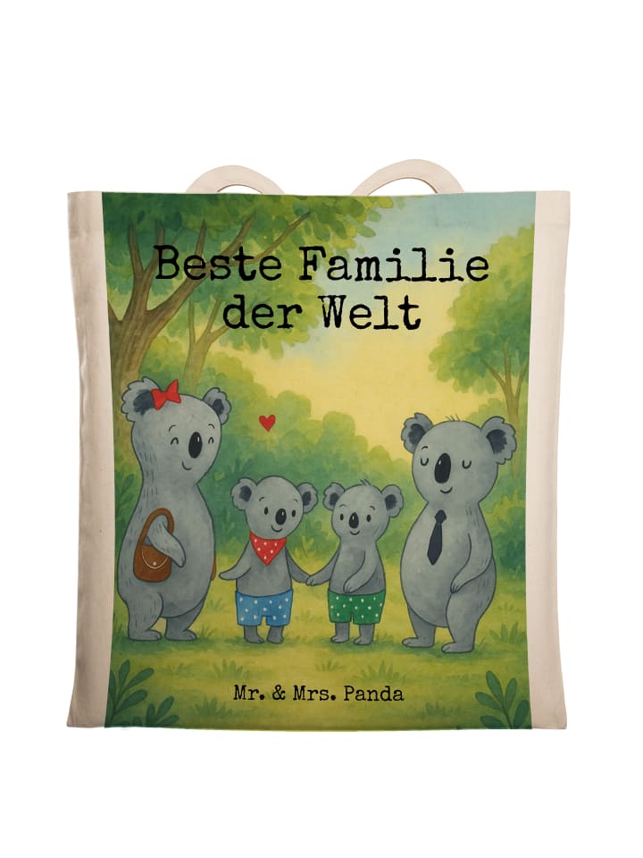 

Mr. & Mrs. Panda Сумка Koala Family, два варианта дизайна с надписью, белого цвета