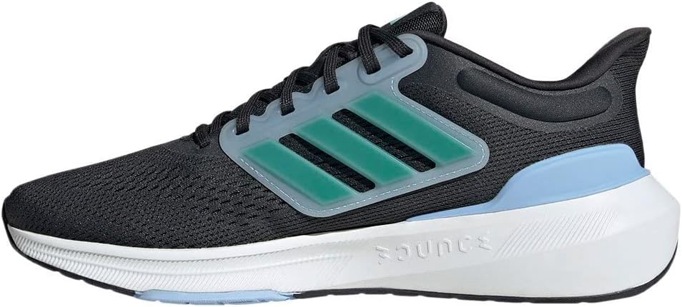 Мужские кроссовки для бега Adidas Ultrabounce, черный/зеленый — фото 4