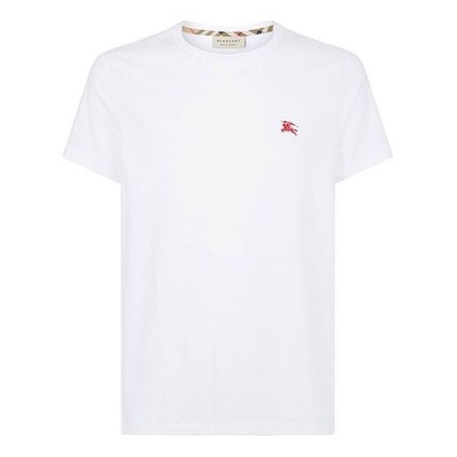 

Футболка logo pattern short sleeve white Burberry, белый
