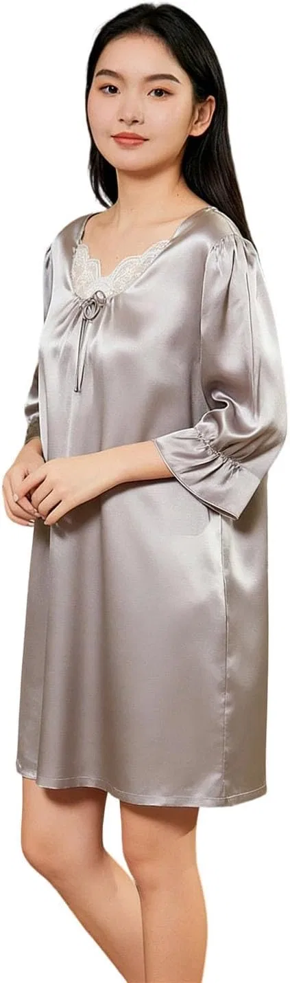 Ночная рубашка, шелковая, 3