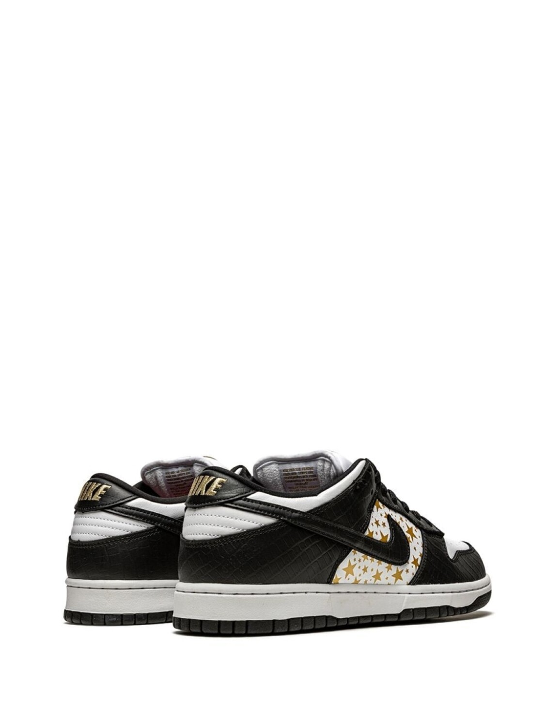 Кроссовки SB Dunk Low Stars Black из коллаборации с Supreme Nike, черный — фото 3