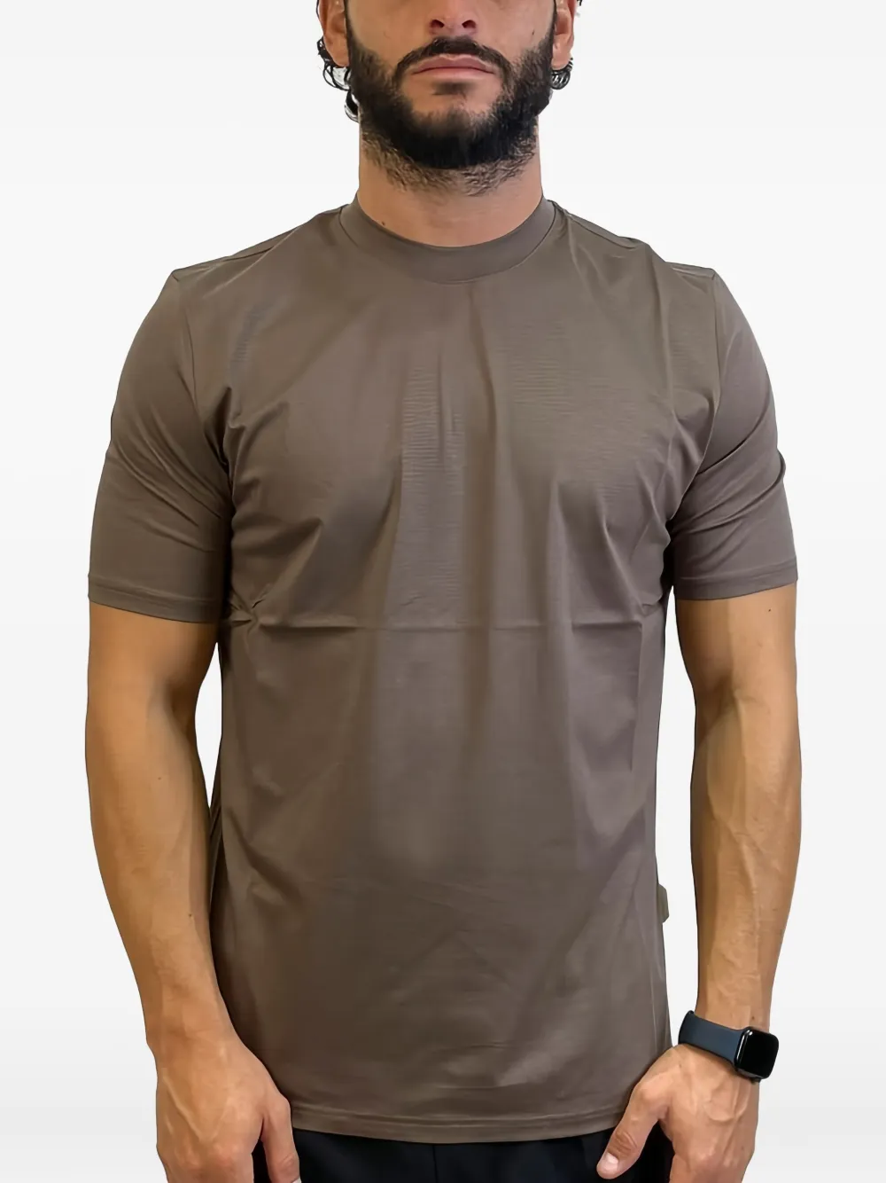 

Футболка с круглым вырезом Yes London, коричневый