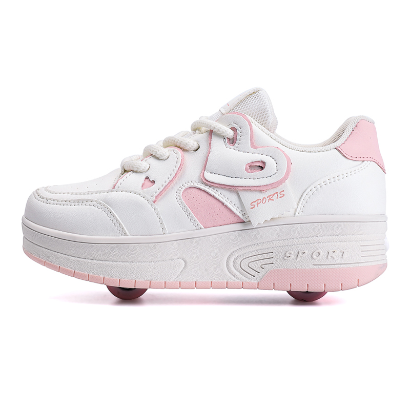 

Износостойкие низкие детские скейтерские кроссовки Kids' с амортизацией Kuding, белый