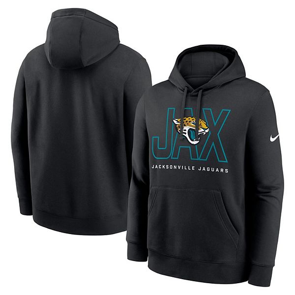 Мужская черная толстовка с капюшоном Jacksonville Jaguars Busted Play Club Fleece Nike — фото 2