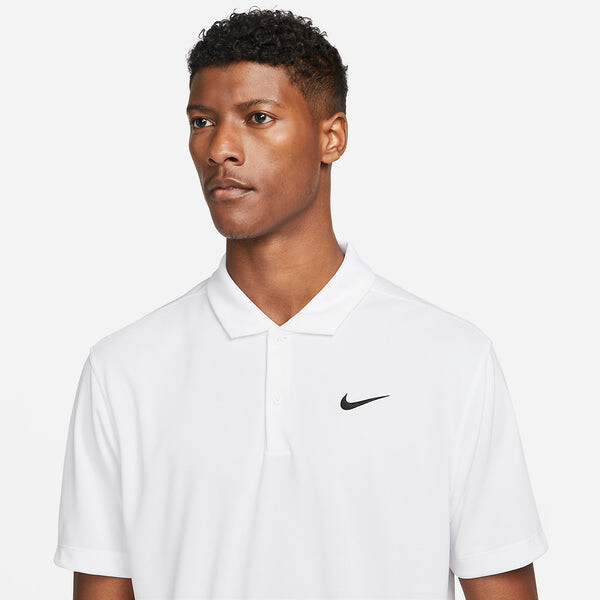 Рубашка NikeCourt Dri-FIT Tennis Polo Shirt 'White', белый — фото 4