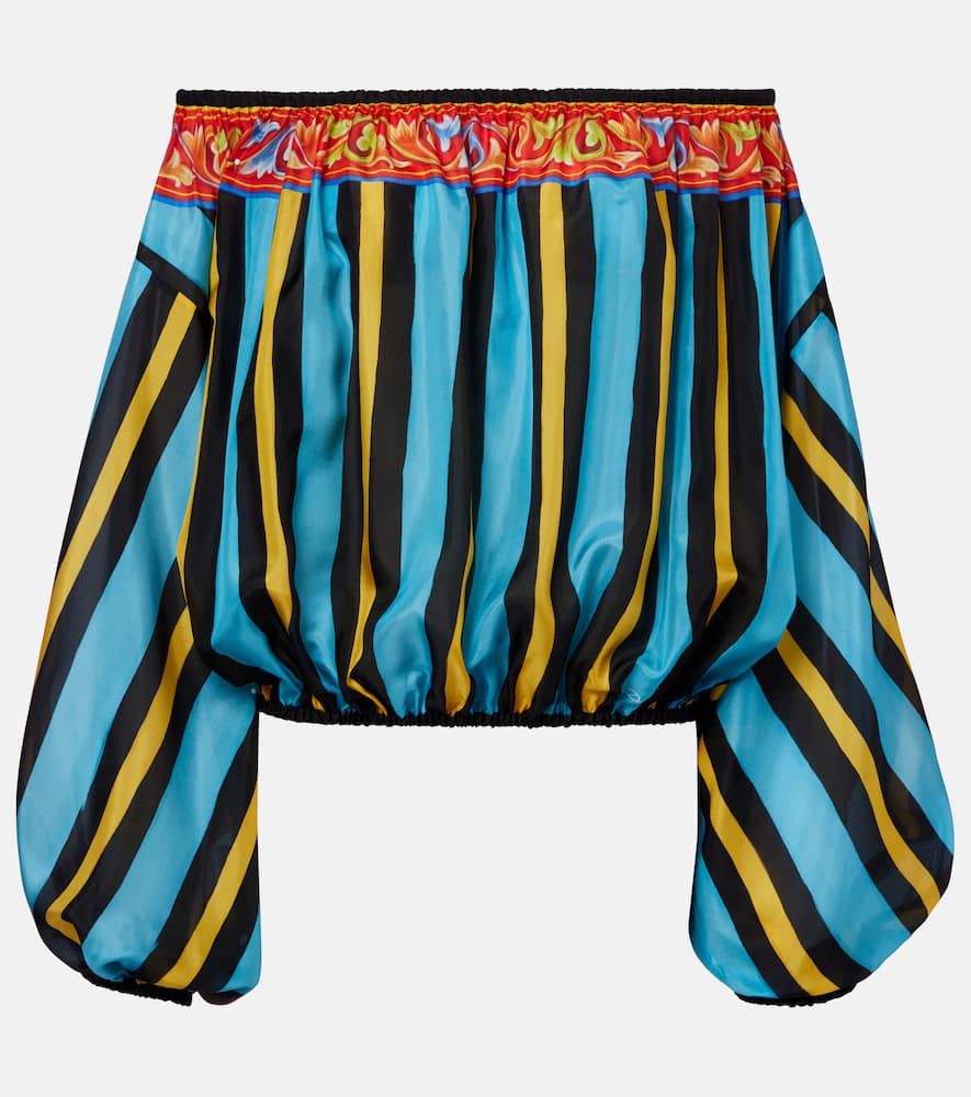 

Топ из шелка с принтом Dolce&Gabbana, HH5VL