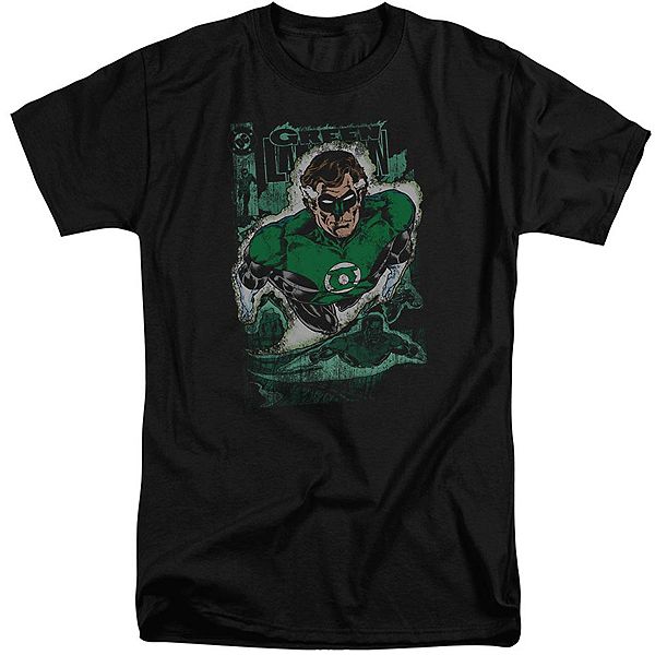 

Футболка adult tall с принтом justice league of america green lantern 1 distress Licensed Character