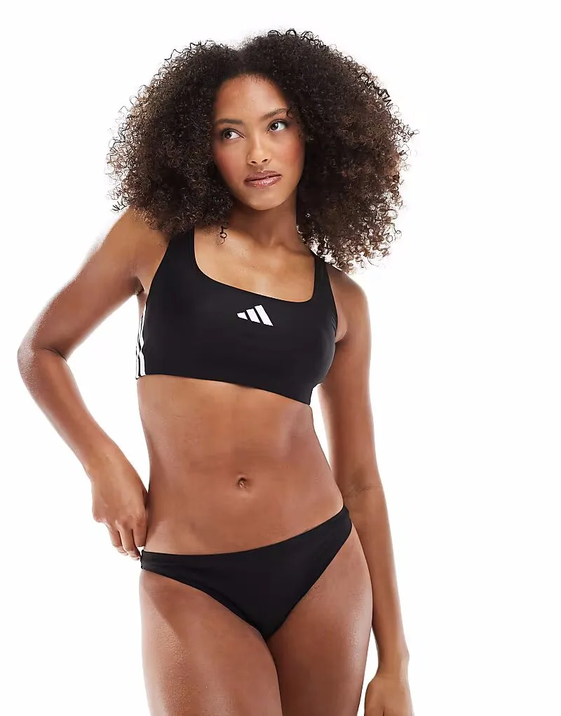 Adidas performance Комплект бикини Adidas Training с тремя полосками, черный