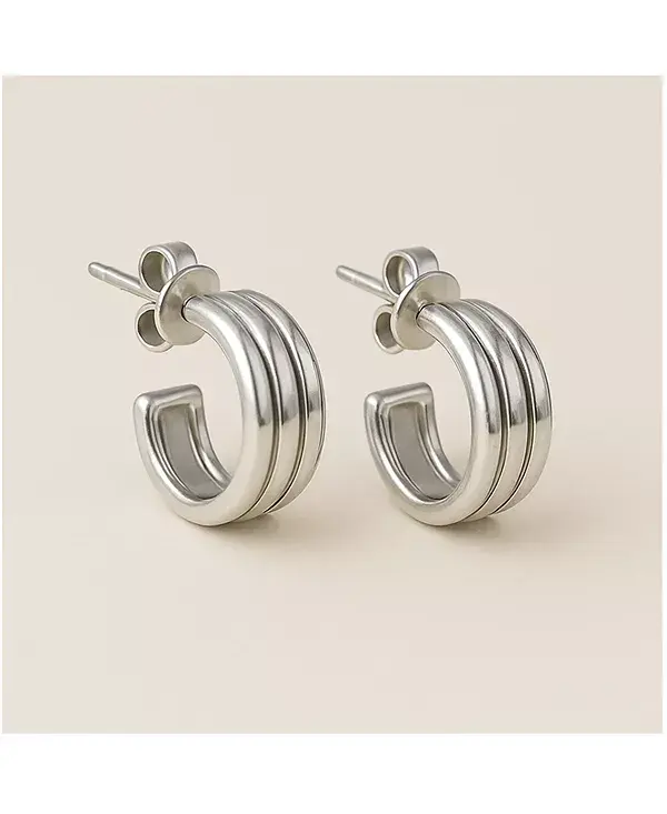 

Золотые серьги Cora Joey Baby, silver