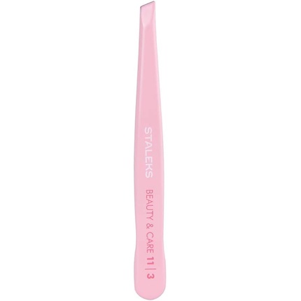 Пинцет для бровей Staleks Beauty & Care TBC-11/3 широкий скошенный Staleks Pro — фото 3