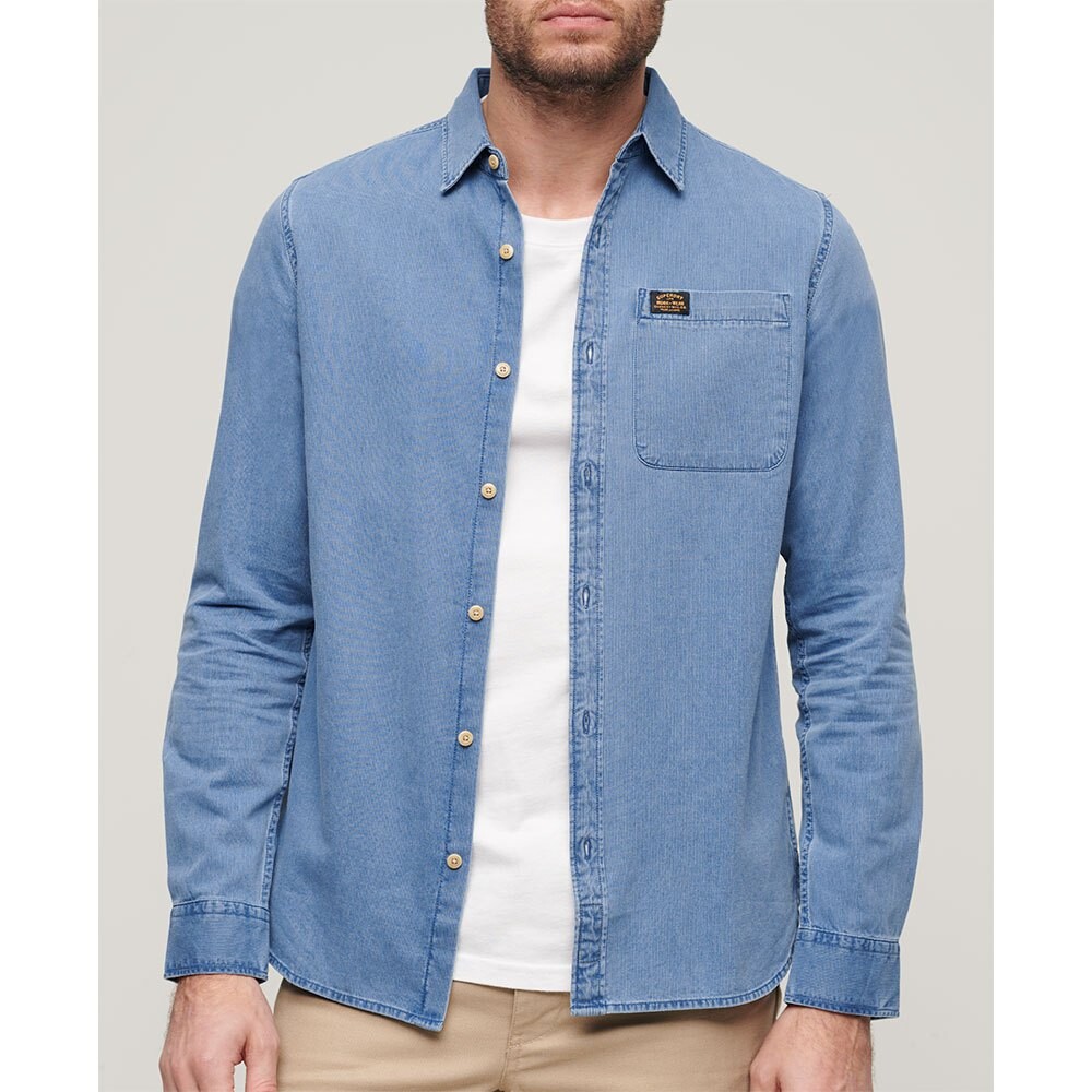 

Рубашка с длинным рукавом Superdry M4010802A, синий