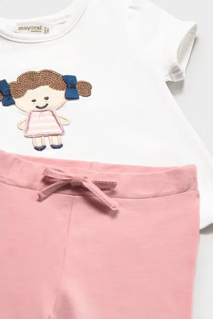 Комплект для девочки 2 шт Mayoral Newborn, розовый — фото 4
