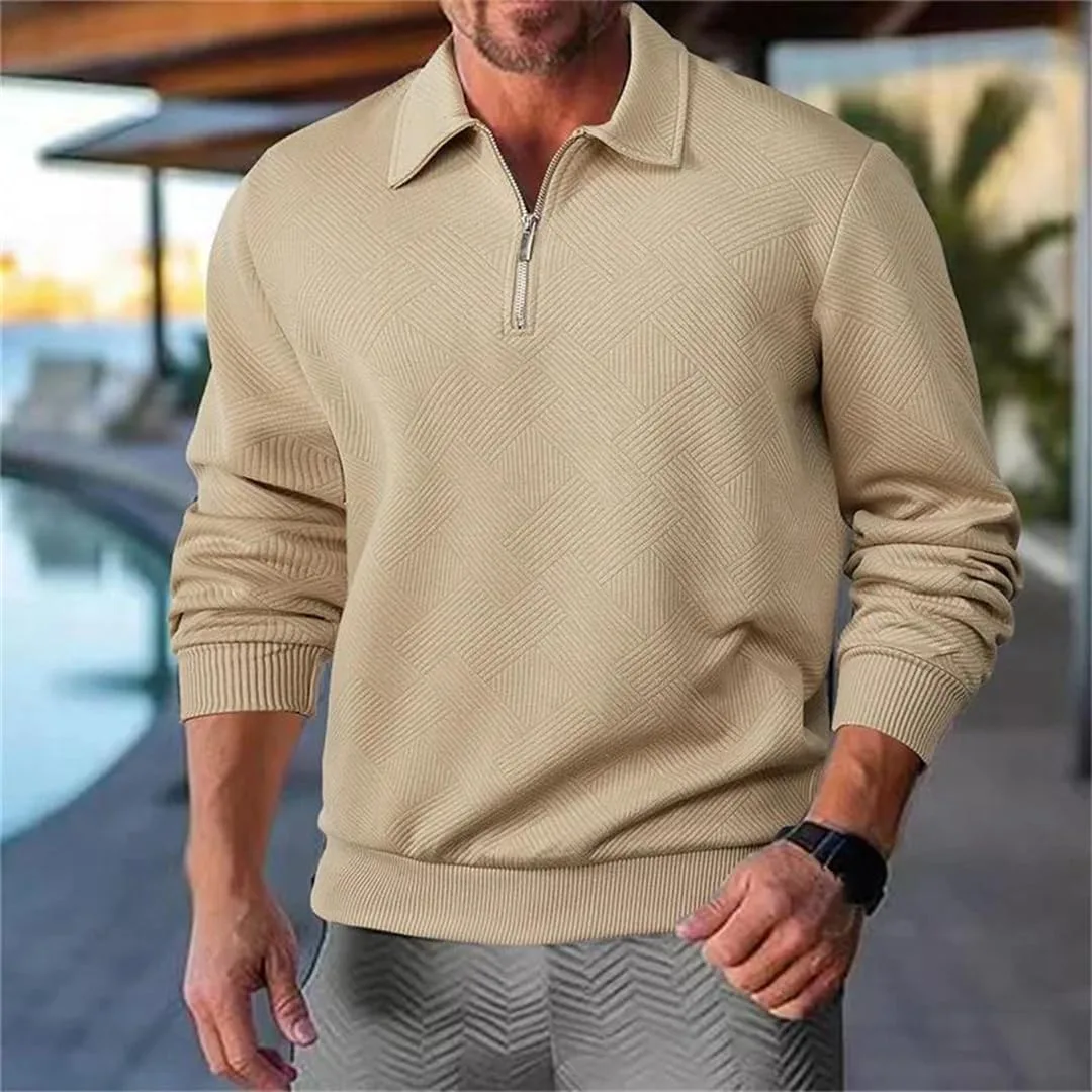 Мужской свитер с цветными блоками Casual Pullover — фото 2