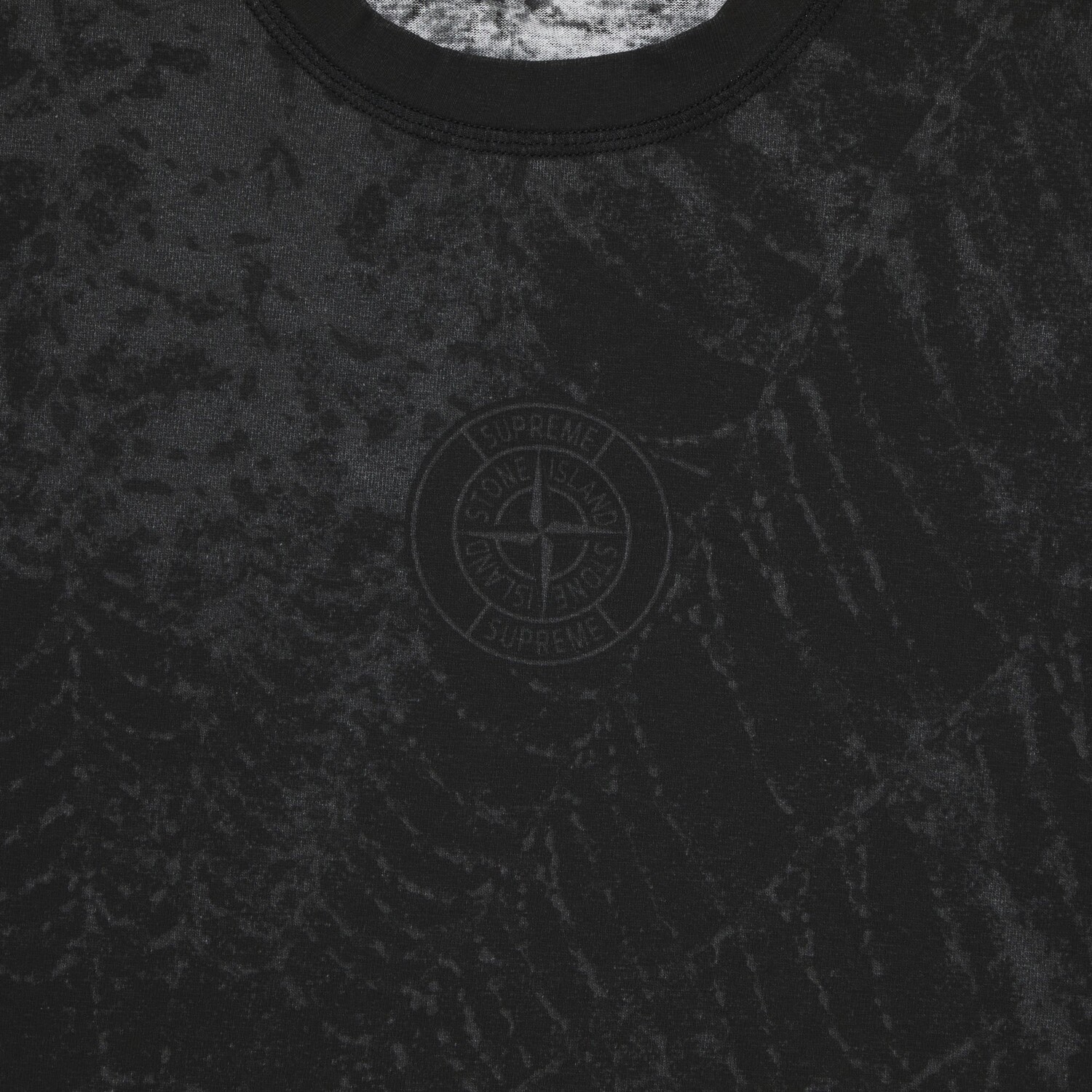 Топ с короткими рукавами Supreme x Stone Island, цвет Черный — фото 3