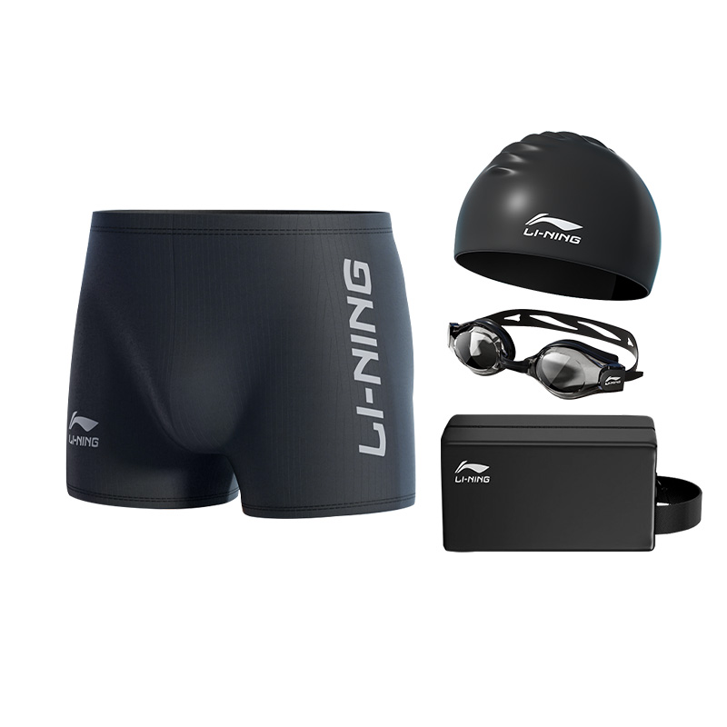 

LINING Комплект плавательного снаряжения для мужчин, черный