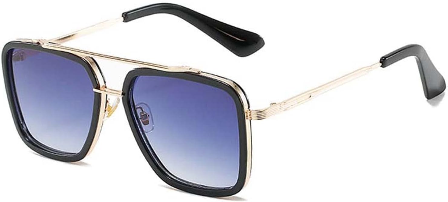 

Солнцезащитные очки AMFG в большой квадратной оправе, металлические солнцезащитные очки, декоративные очки для вождения и отдыха на открытом воздухе (Цвет: A, Размер: Средний), A