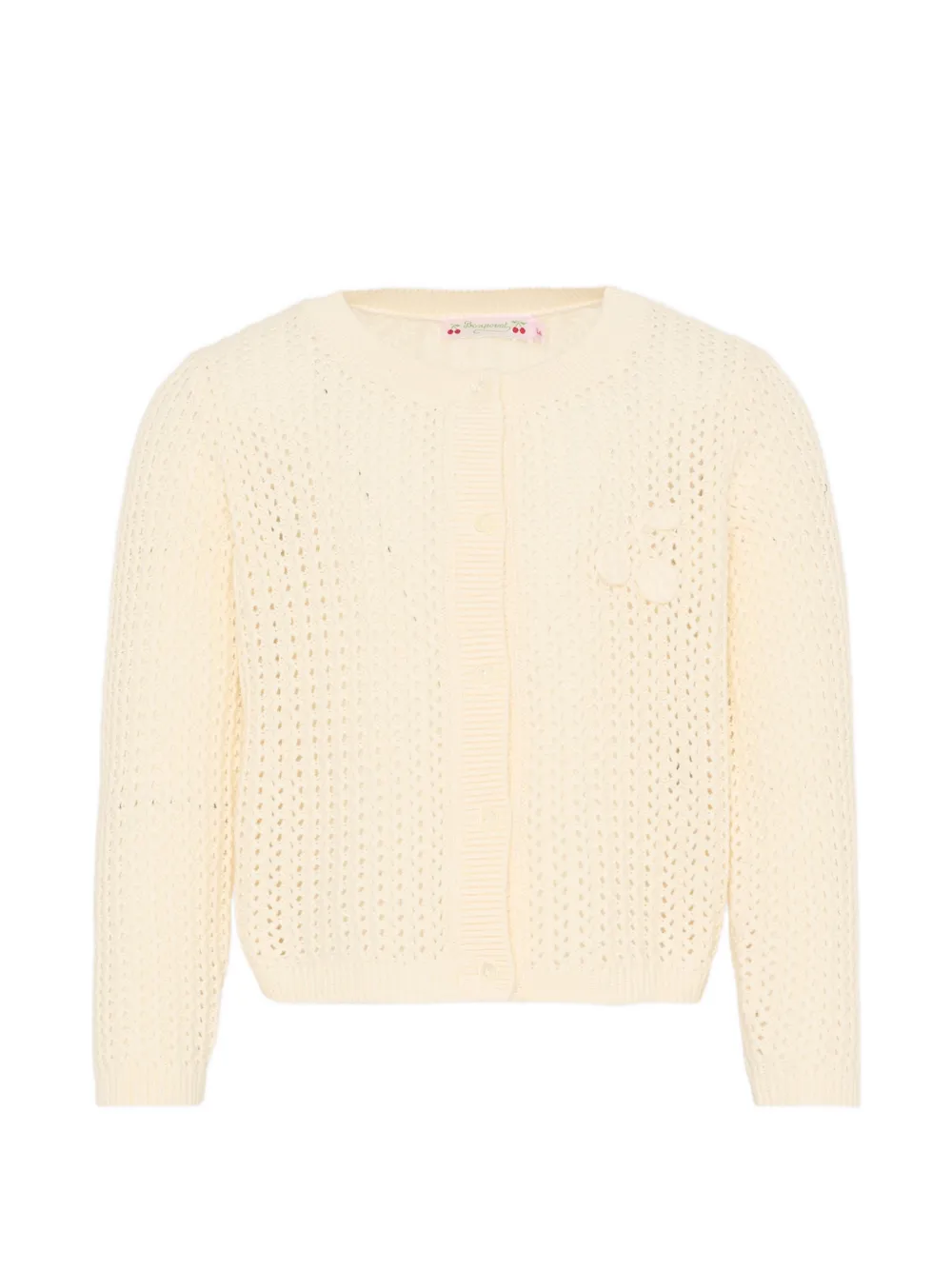 

Кардиган с аппликацией Bonpoint, бежевый