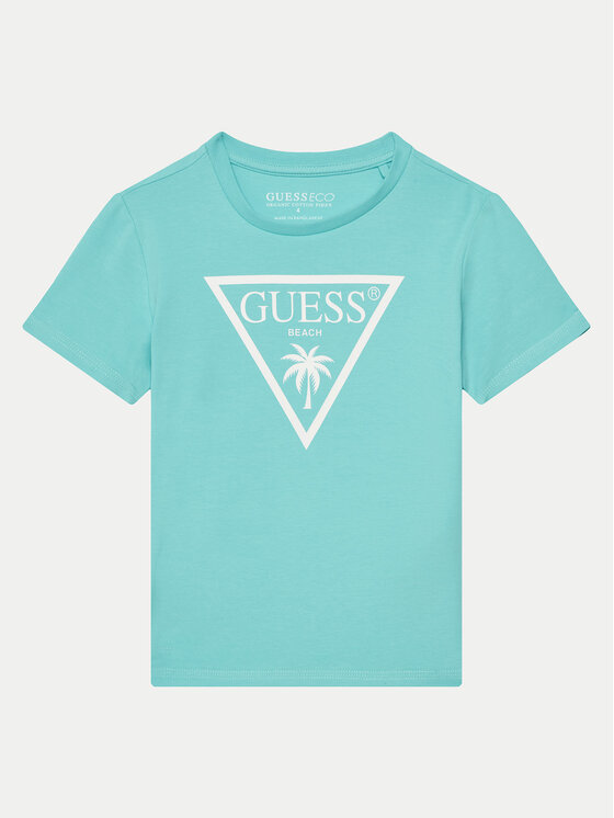 

Футболка обычного кроя L5GI29 J1314 Guess, бирюзовый