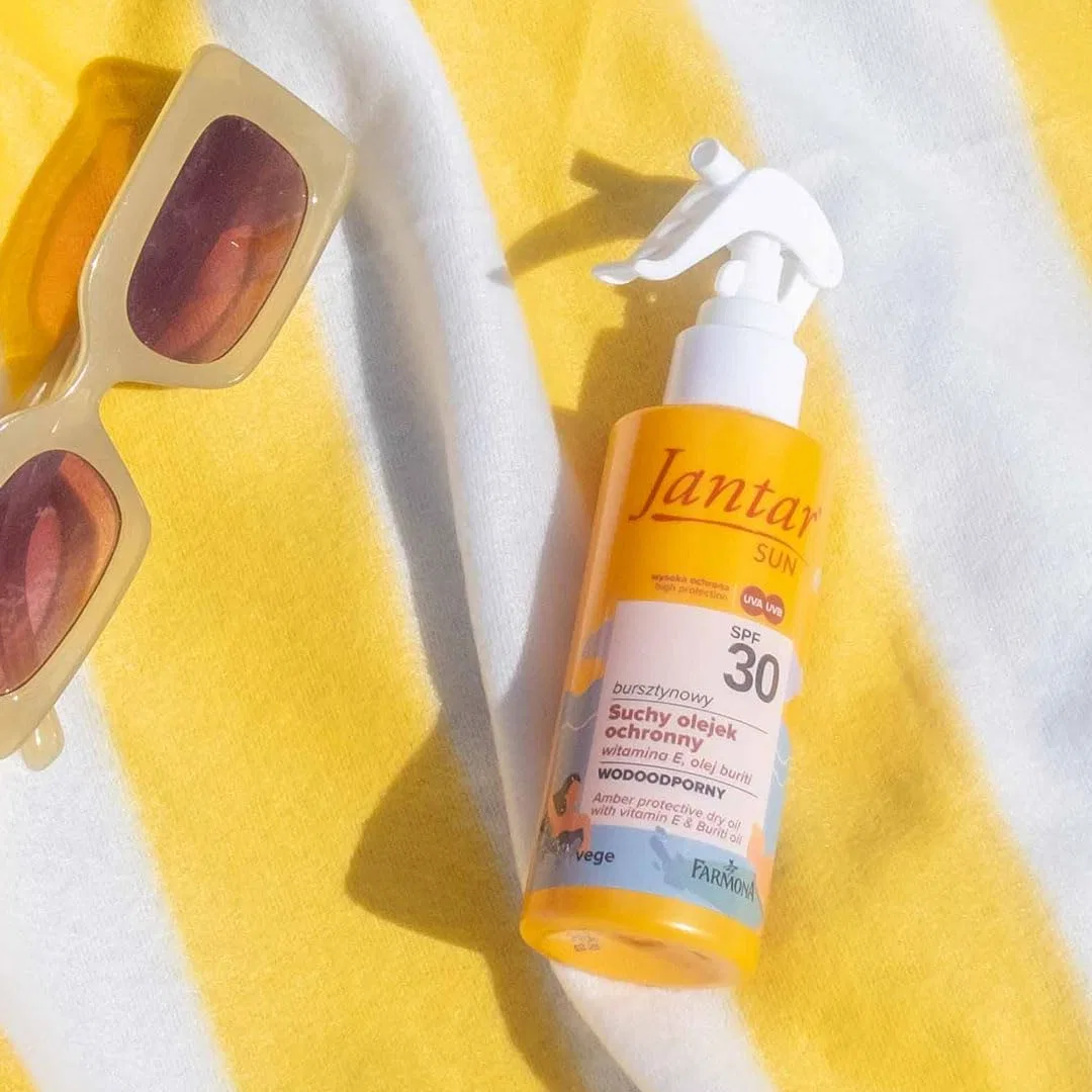Масло-спрей Jantar Dry Protection SPF30 с витамином E и маслом бурити Farmona — фото 2
