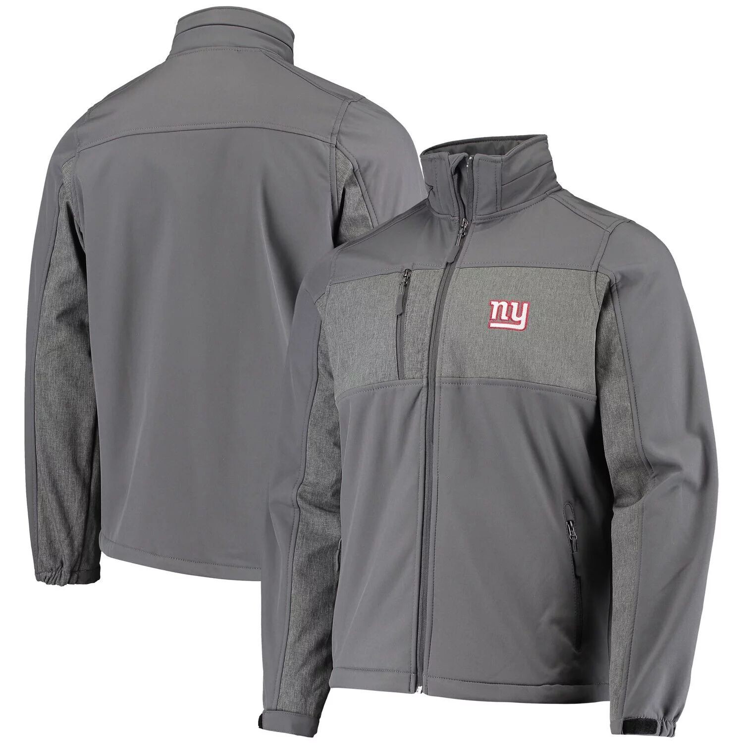 

Мужская куртка Dunbrooke Graphite New York Giants Circle Zephyr Softshell с молнией во всю длину