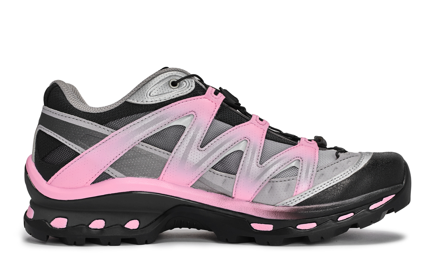 SALOMON XT Quest Low Top Running Shoes Unisex черный серый розовый серебристый — фото 3