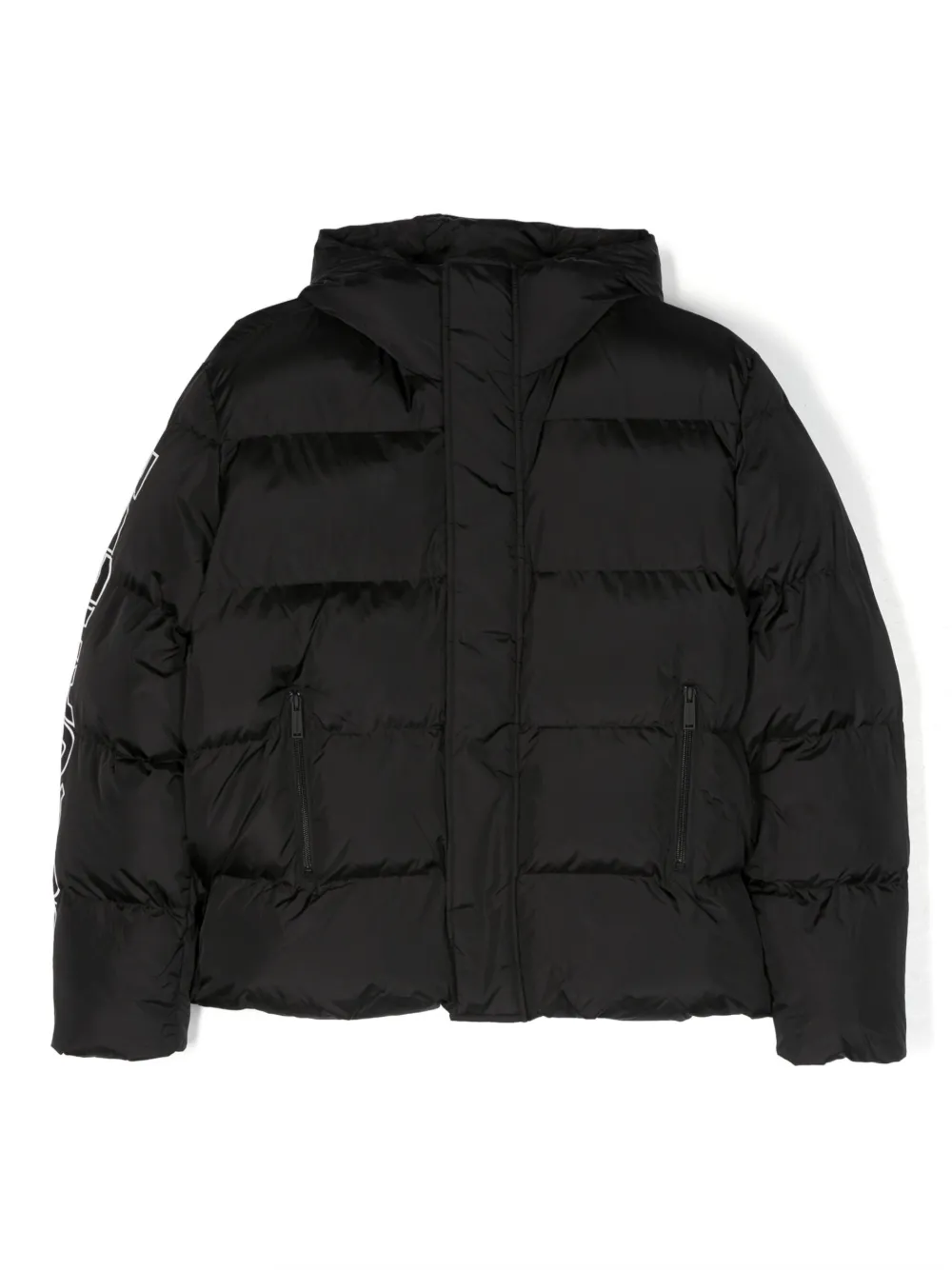 

Пуховик с логотипом DSQUARED2 KIDS, черный