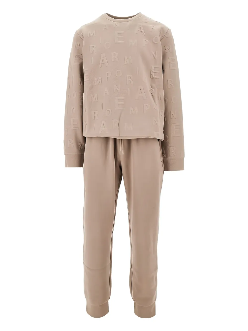 

Жаккардовые спортивные костюмы Ea7 Emporio Armani, бежевый