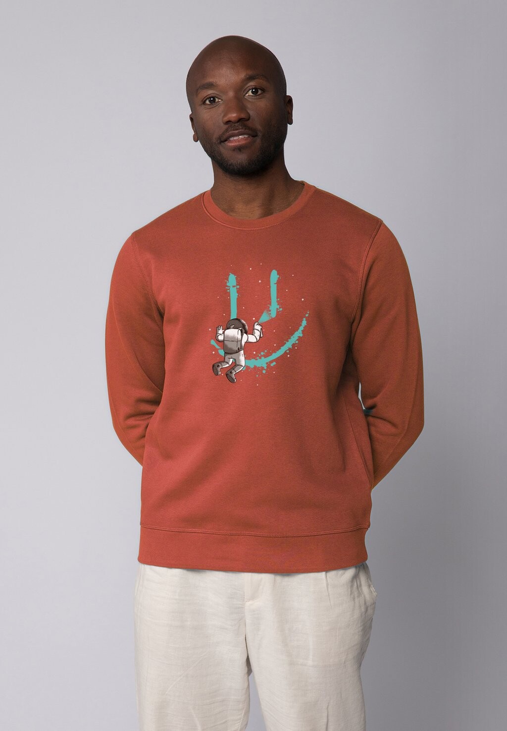 

Толстовка GRAFFITI ASTRONAUT watapparel, коралловый