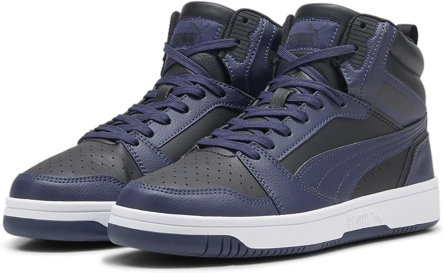 Мужские спортивные кроссовки PUMA Rebound V6, Puma Black Puma Navy Puma White — фото 2