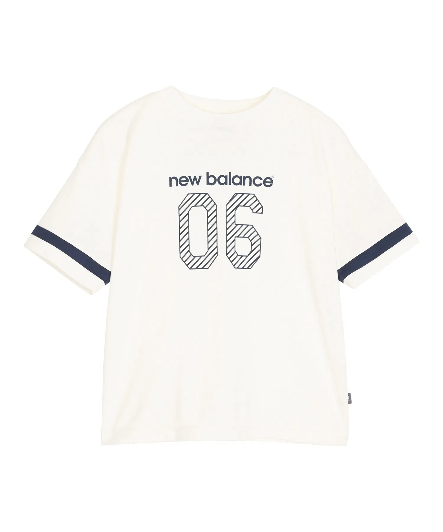 Детская футболка New Balance с графическим принтом Off-White