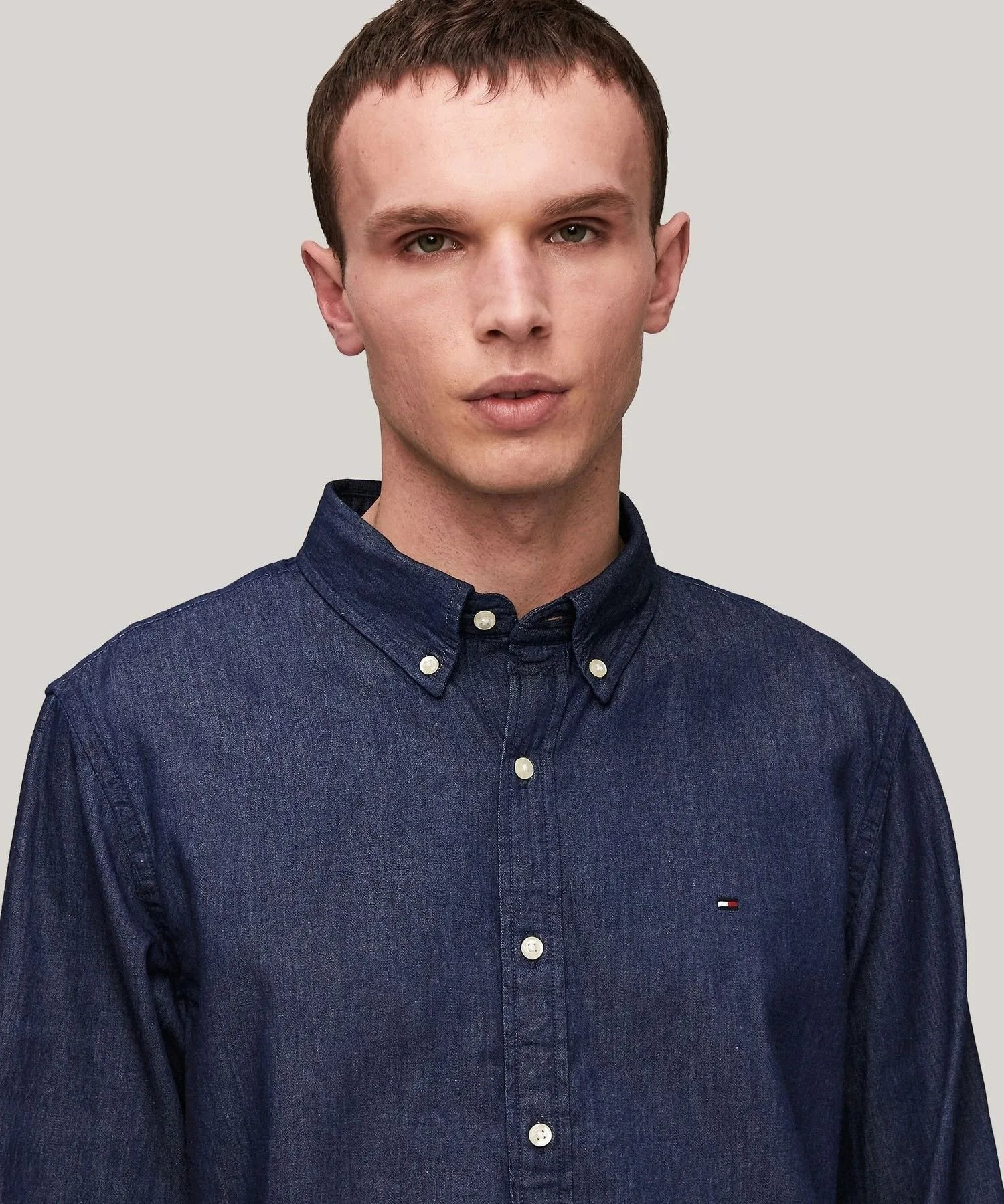 Рубашка AK WCC из индиго-джинса RF TOMMY HILFIGER, Blue 0GY — фото 3