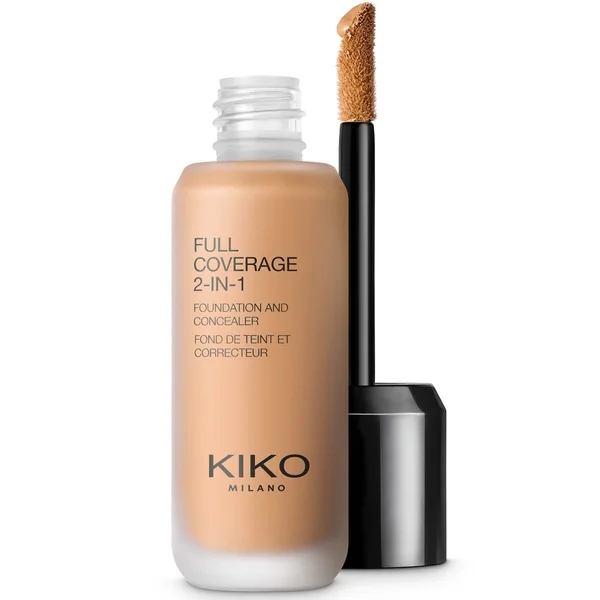 

Тональный крем и консилер полного покрытия 2-в-1 Kiko Milano, 25 мл., цвет 80 warm beige