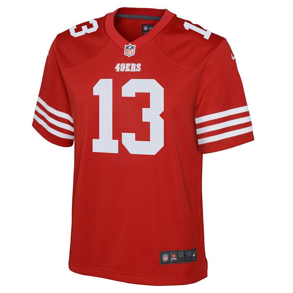 Молодежная игровая майка Nike Brock Purdy Scarlet San Francisco 49ers, красный — фото 2