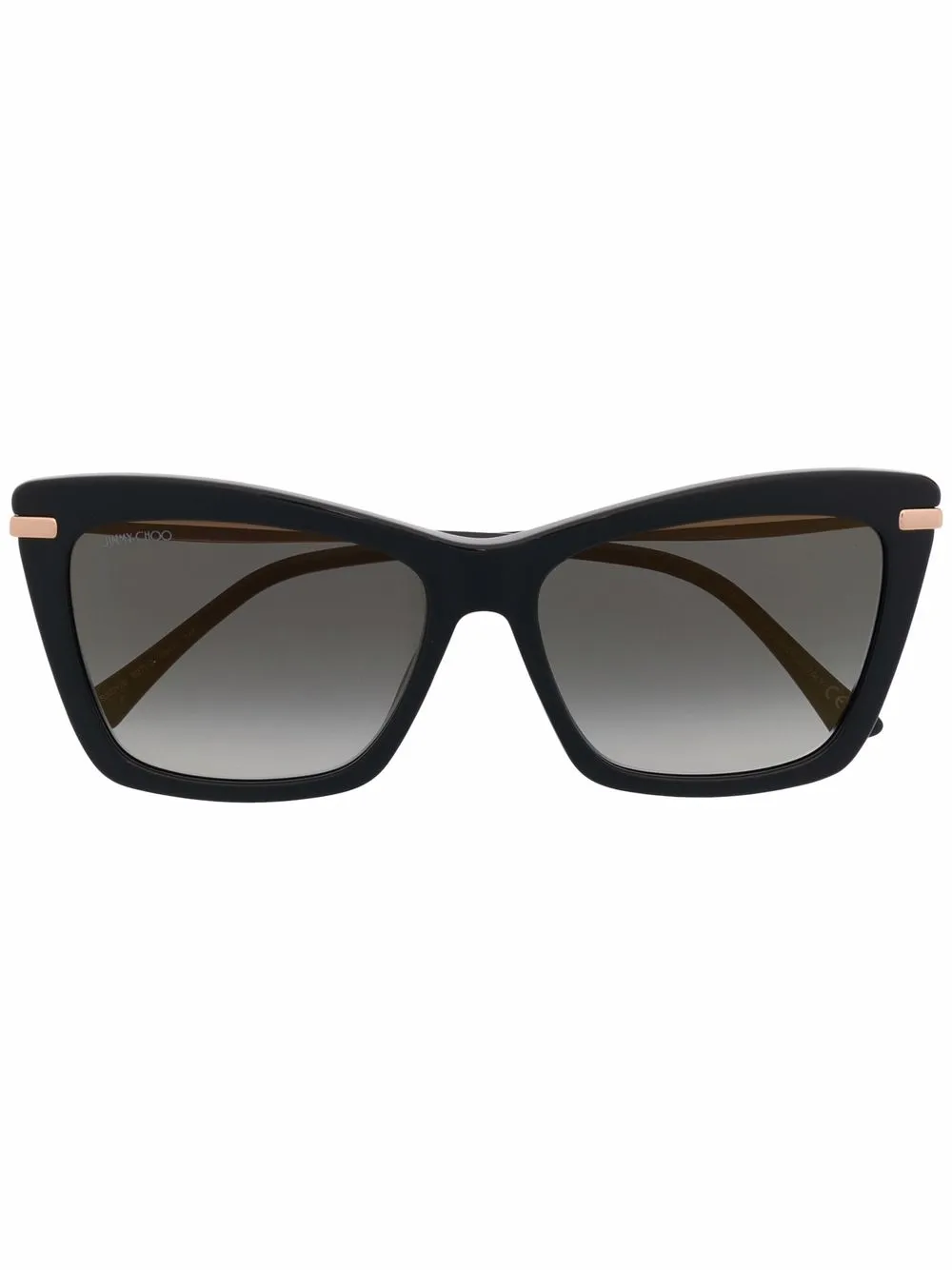 

Солнцезащитные очки в массивной оправе Jimmy Choo Eyewear, черный