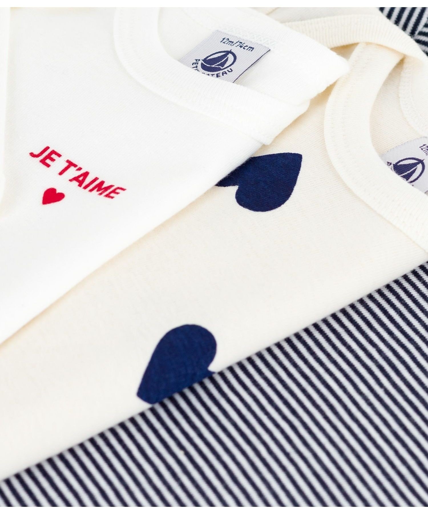 Боди с длинными рукавами (комплект из 3 предметов) PETIT BATEAU, Multicolor 1 — фото 2